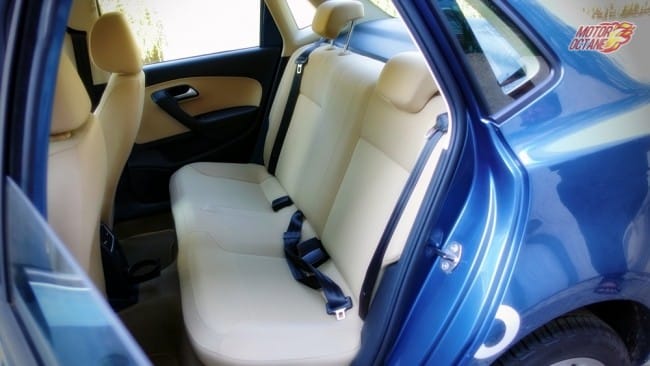 Volkswagen Ameo rear seat space