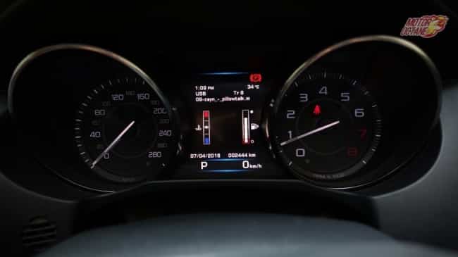 Jaguar XE interior instrument dials