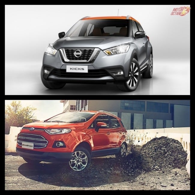 Nissan Kicks SUV vs Ford Ecosport comparison » MotorOctane