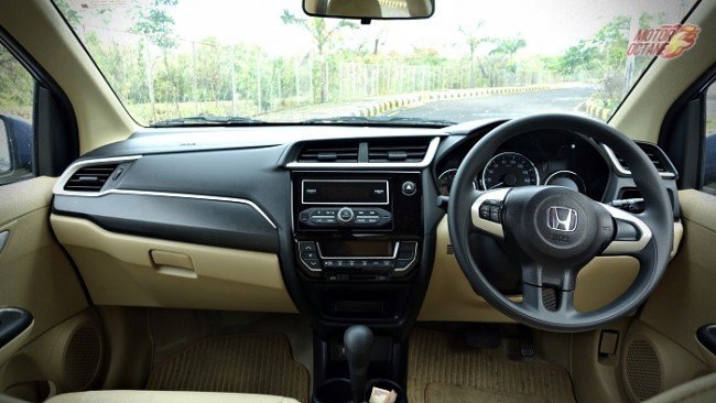 Honda Amaze 2016 interiors