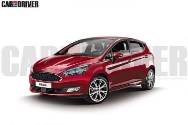2017 Ford Fiesta front Rendering