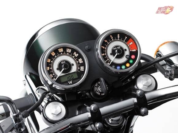 Kawasaki W800 India dials
