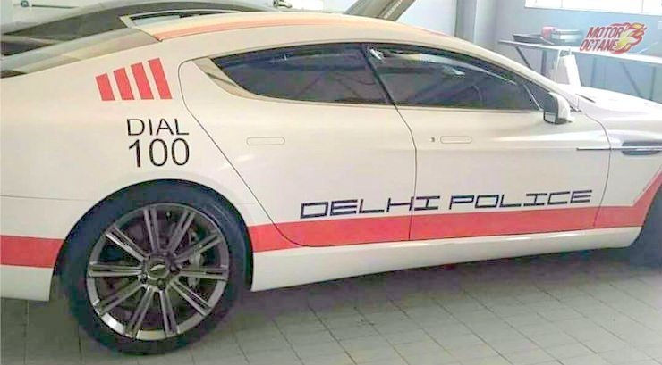Aston Martin Delhi Police side