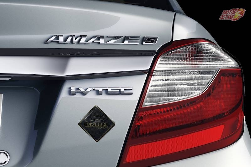 Honda Amaze 2018 Privilege Edition badge