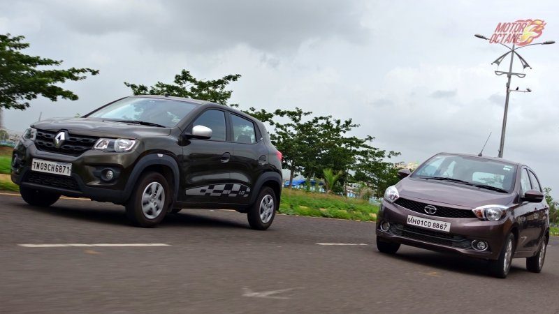 Renault Kwid vs Tata Tiago motion