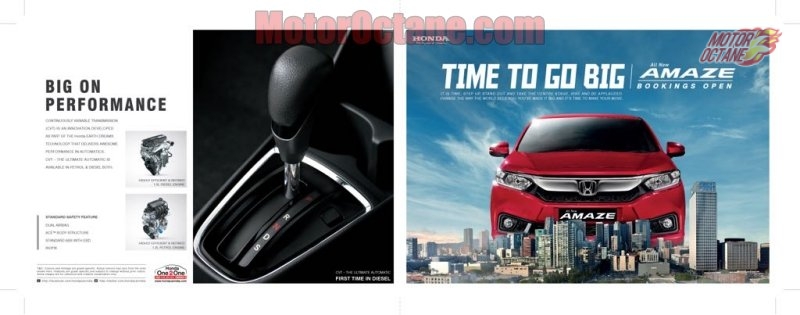 Honda Amaze 2018 brochure 3