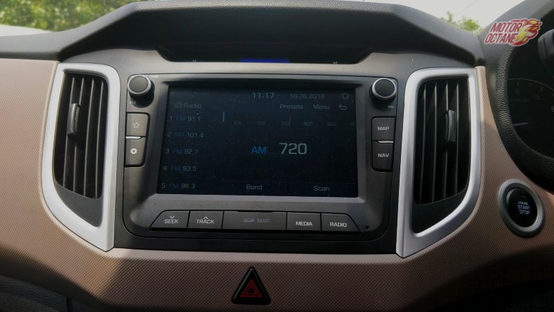 2018 Hyundai Creta Touchscreen & Infotainment System