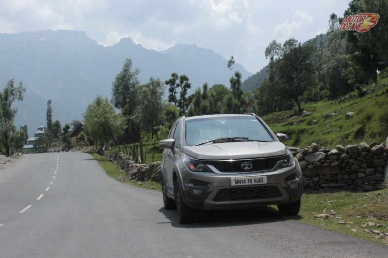 Tata Hexa Front Roadside
