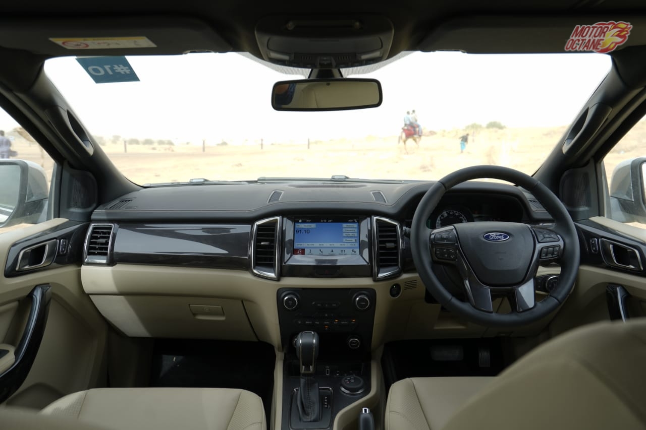 2019 Ford Endeavour dashboard