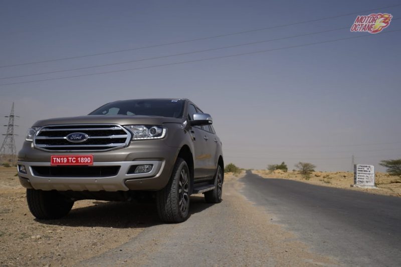 2019 Ford Endeavour front 3