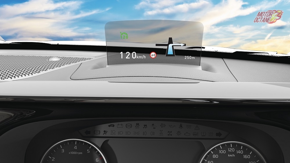 Kia Seltos Smart 8.0 heads up display