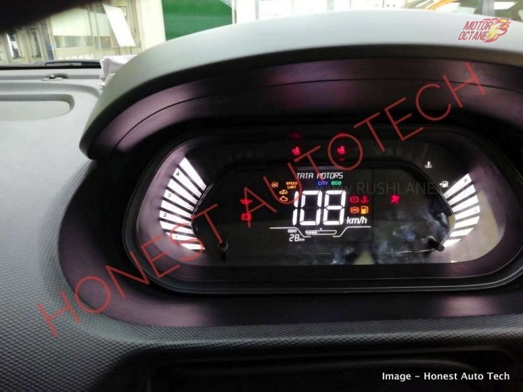 new facelifted Tiago instrument cluster