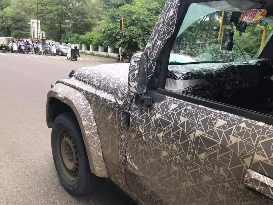New Mahindra Thar 2020 Soft Top Version Spotted While Being Tested