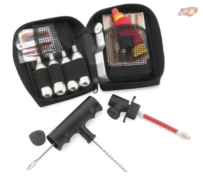 Motorcycle accessories puncture repair kit