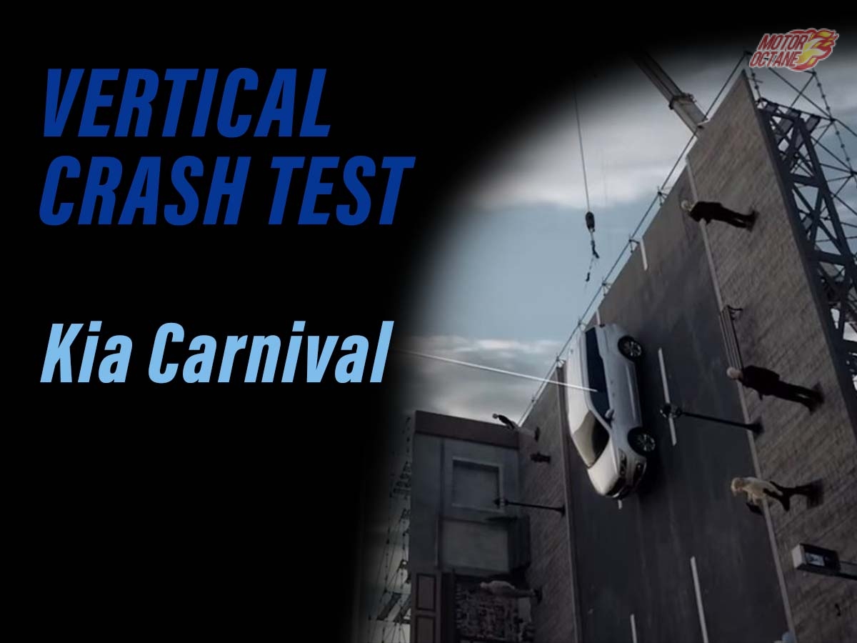 Kia Carnival vertical crash
