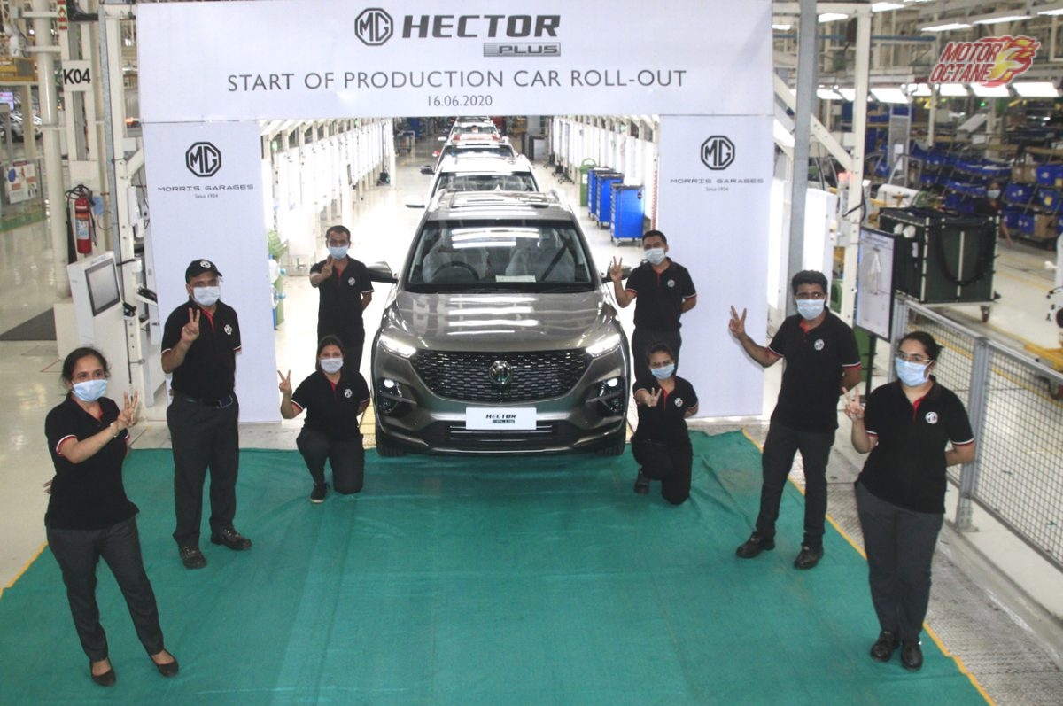 Production line of MG Hector plus