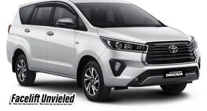 2021 Toyota Innova Facelift Unvieled