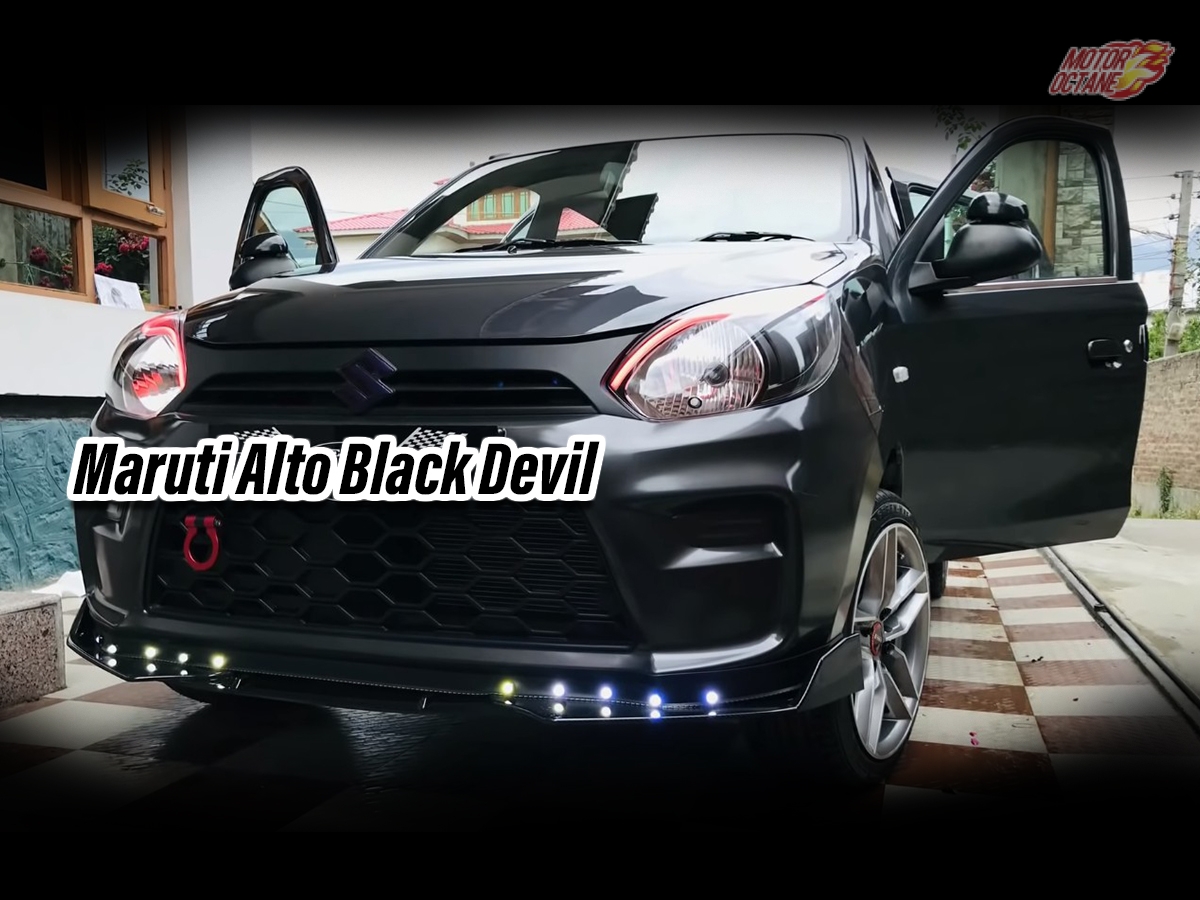 Maruti Alto 800 modified into Black Devil » MotorOctane