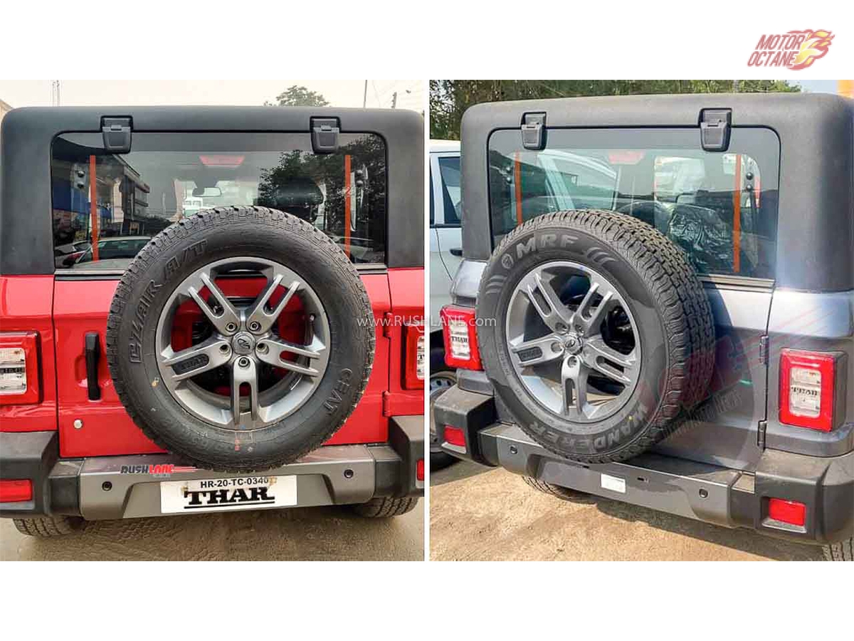 Mahindra Thar new wheel - Thar MRF tyres
