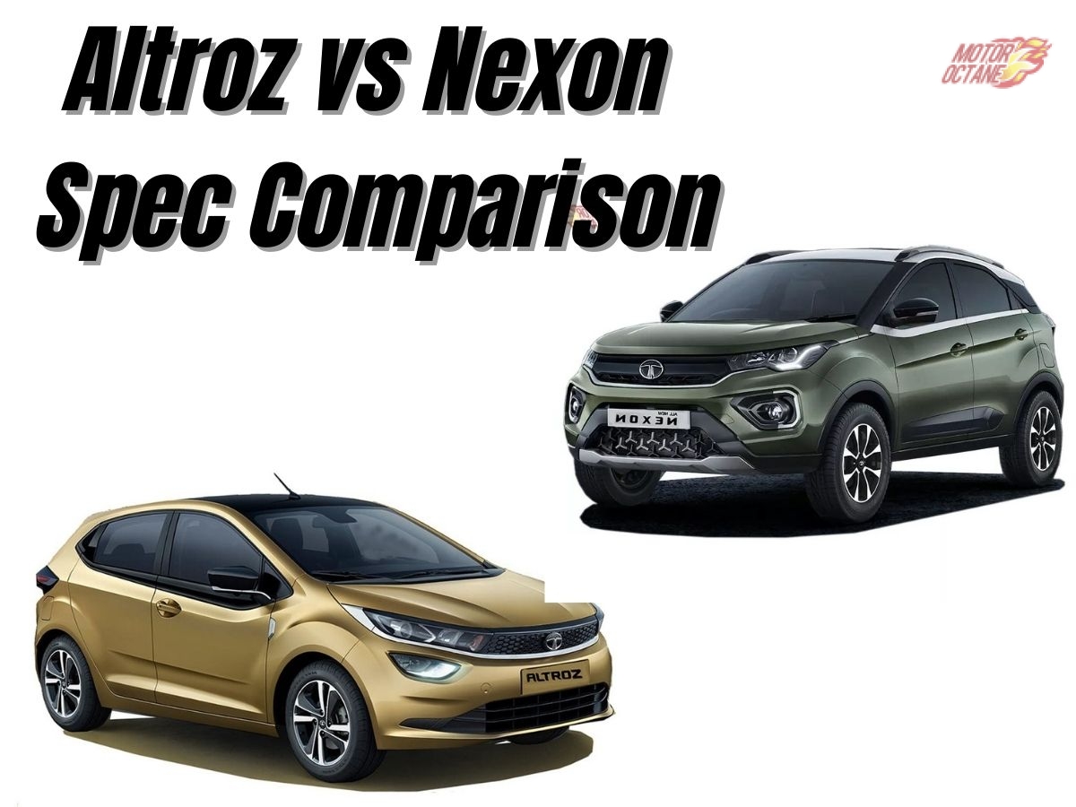 Altroz vs Nexon Spec Comparison