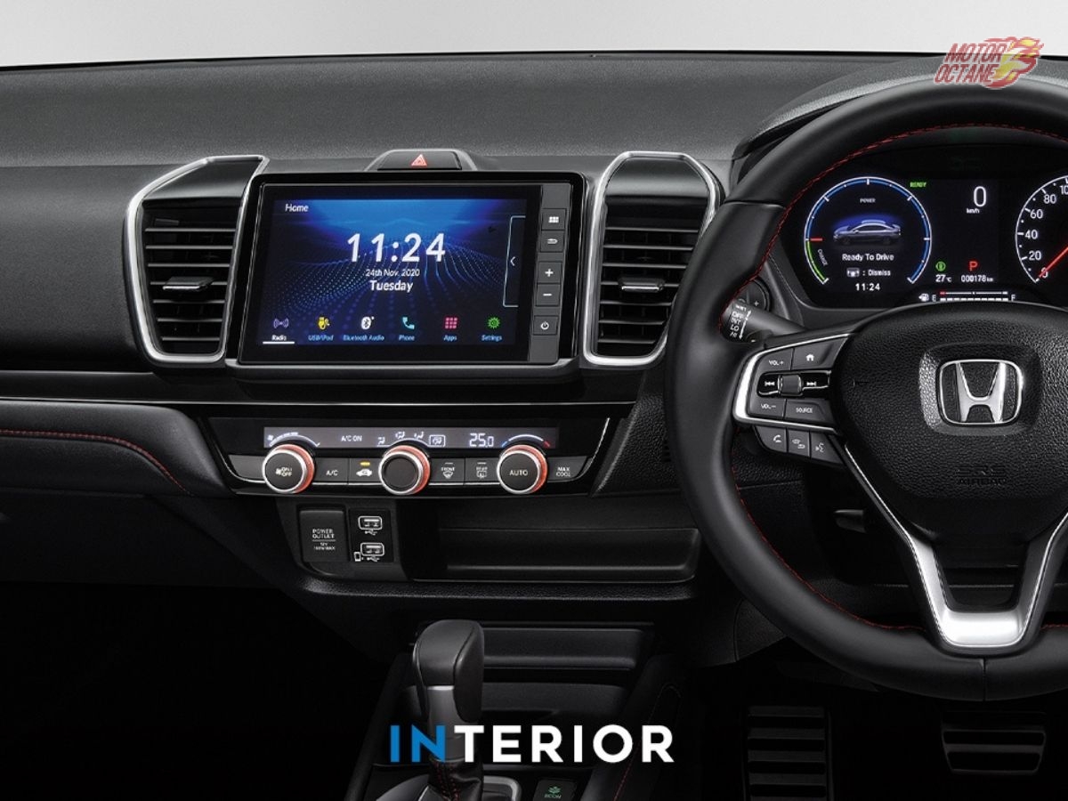 Honda City hybrid interior