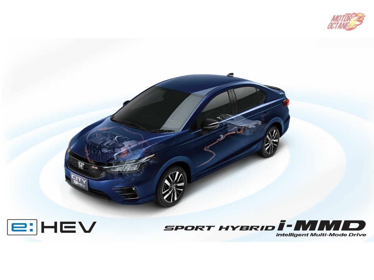 Honda City hybrid powertrain