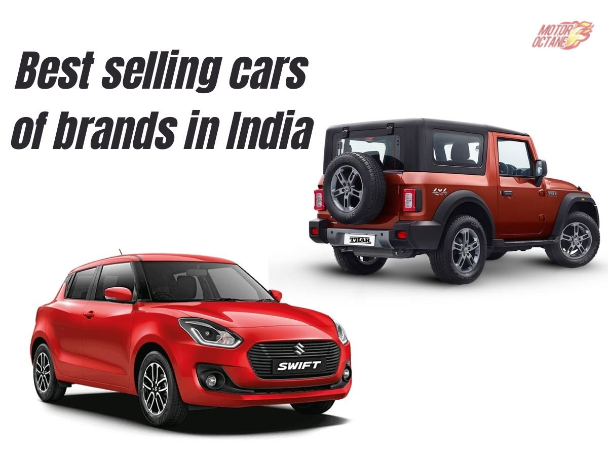 Best selling cars of major brands in India