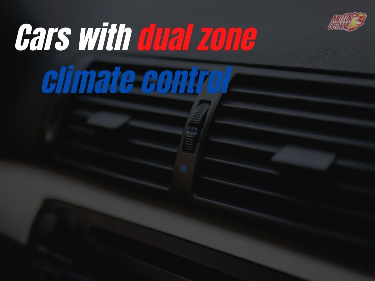Cars with dual zone climate control