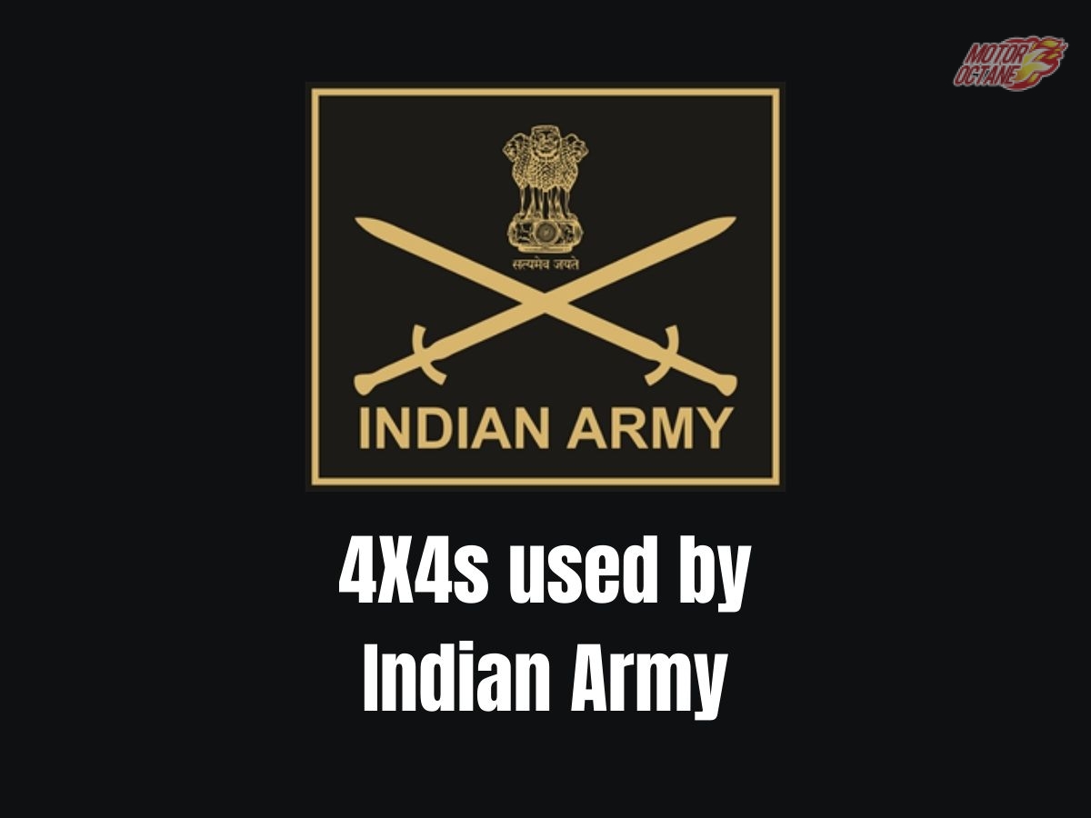 5 4X4 cars used by the Indian Army