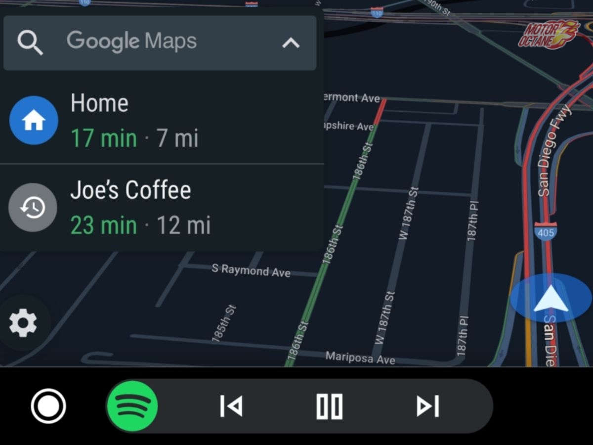 Peta Android Auto