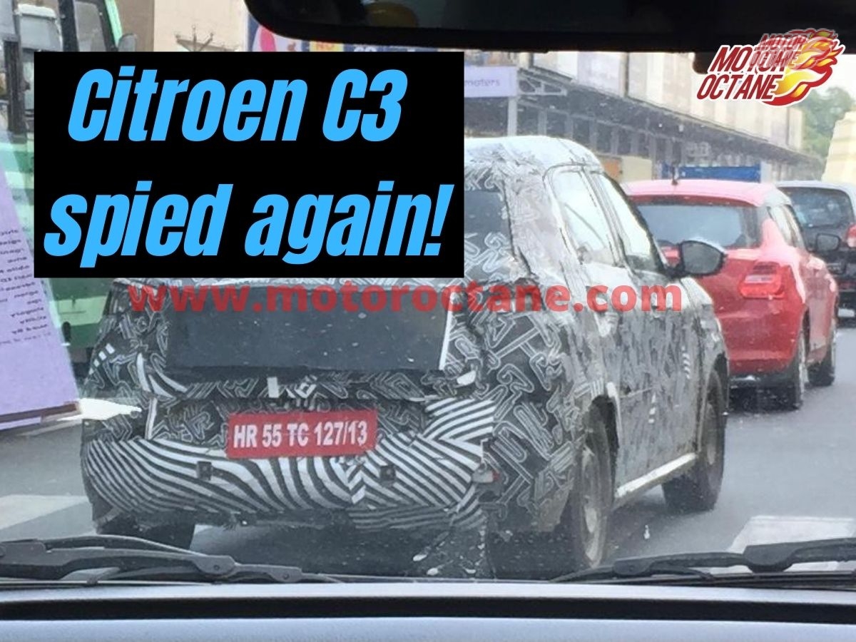 Citroen C3 spied again