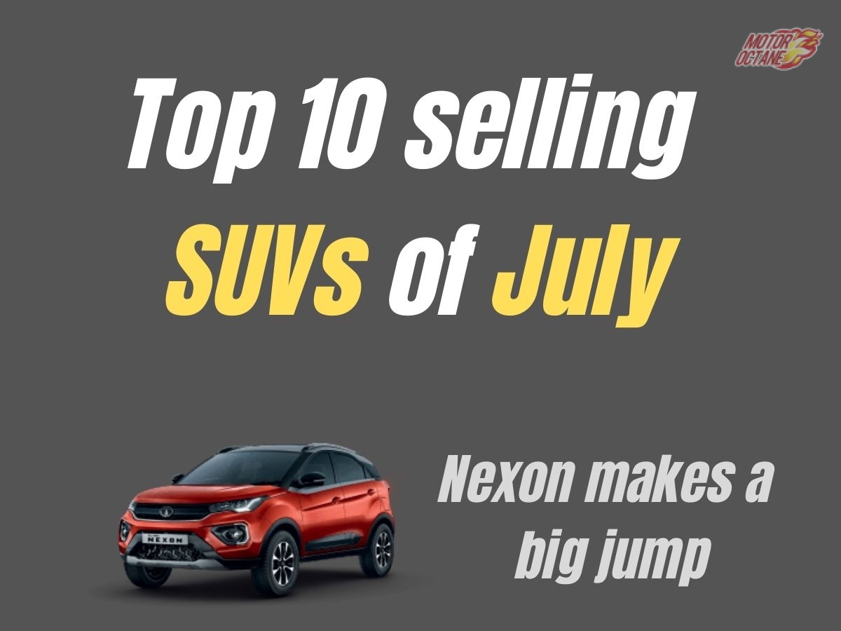 Top 10 selling SUVs of July