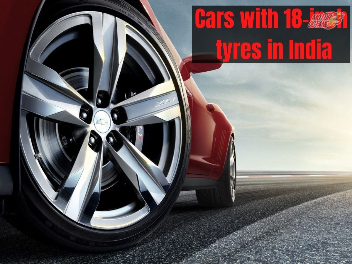 Cars with 18-inch tyres