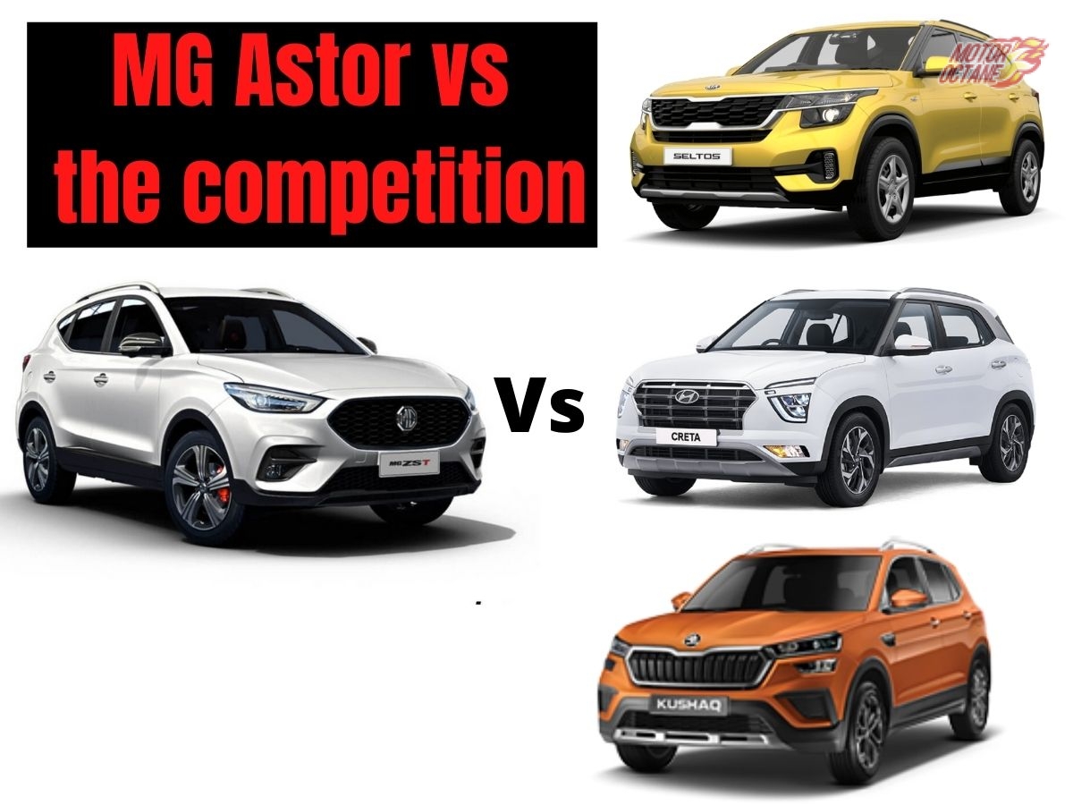 MG Astor vs competition