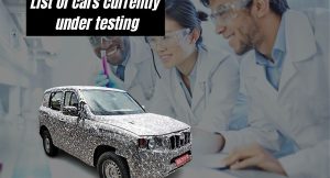 cars under testing