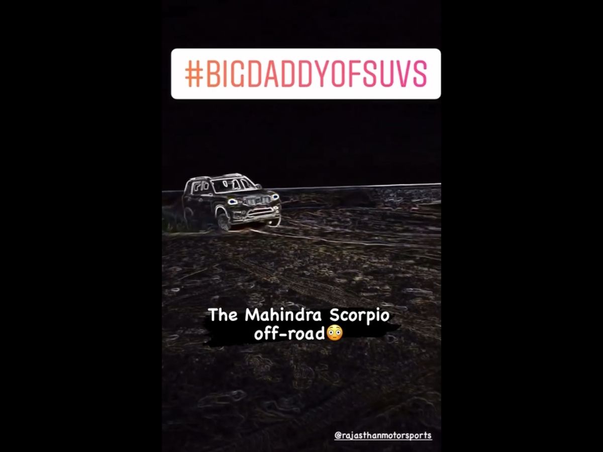 Mahindra Scorpio off-roading 