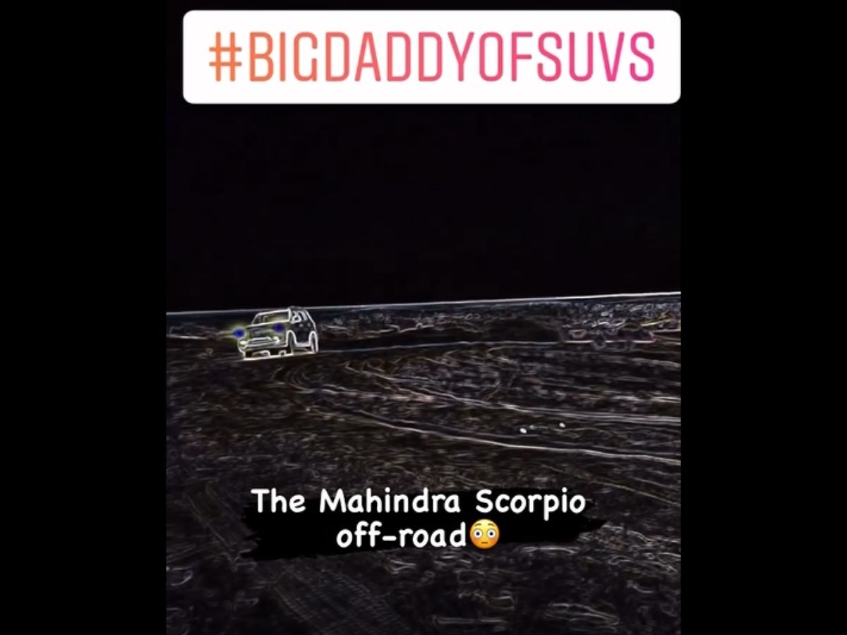 Mahindra Scorpio off-roading 