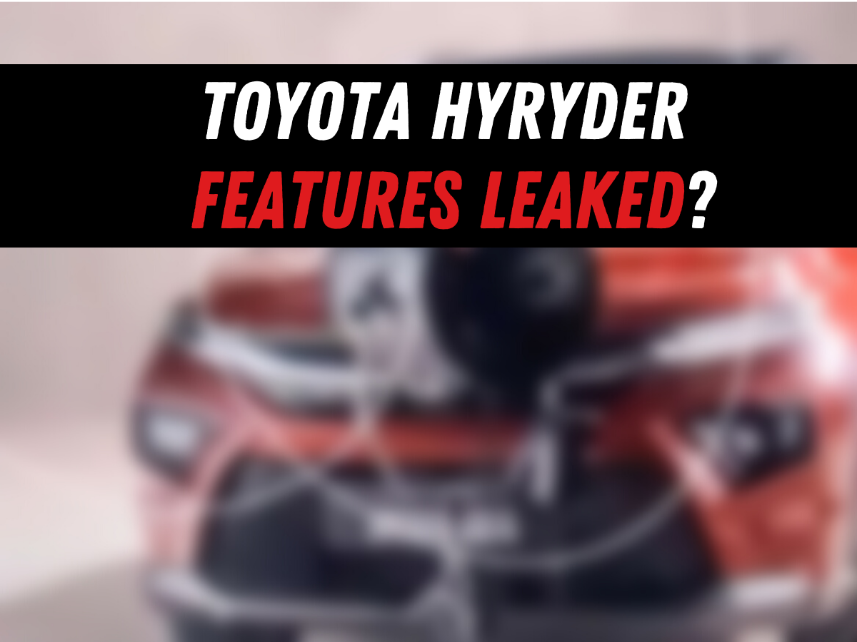 Toyota Hyryder features