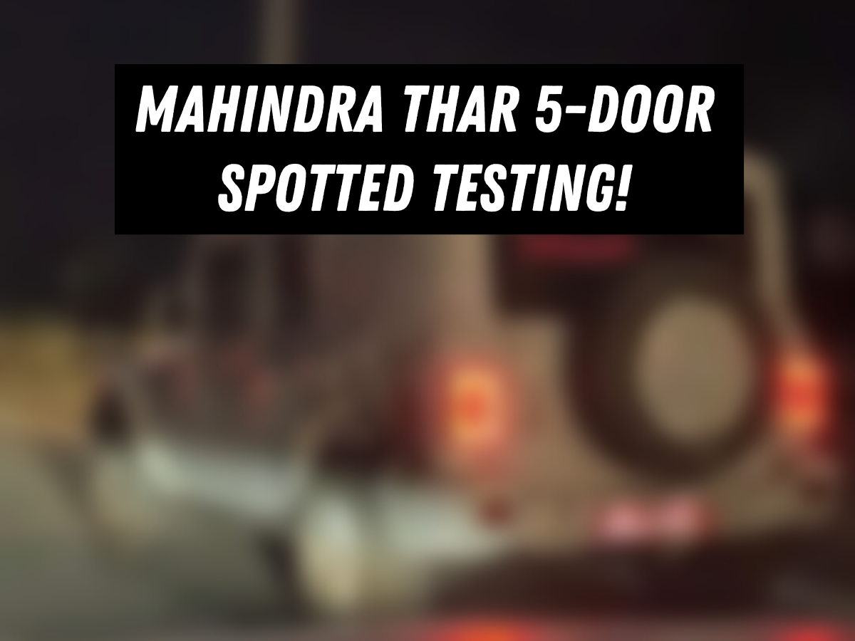 Mahindra Thar 5-door spied