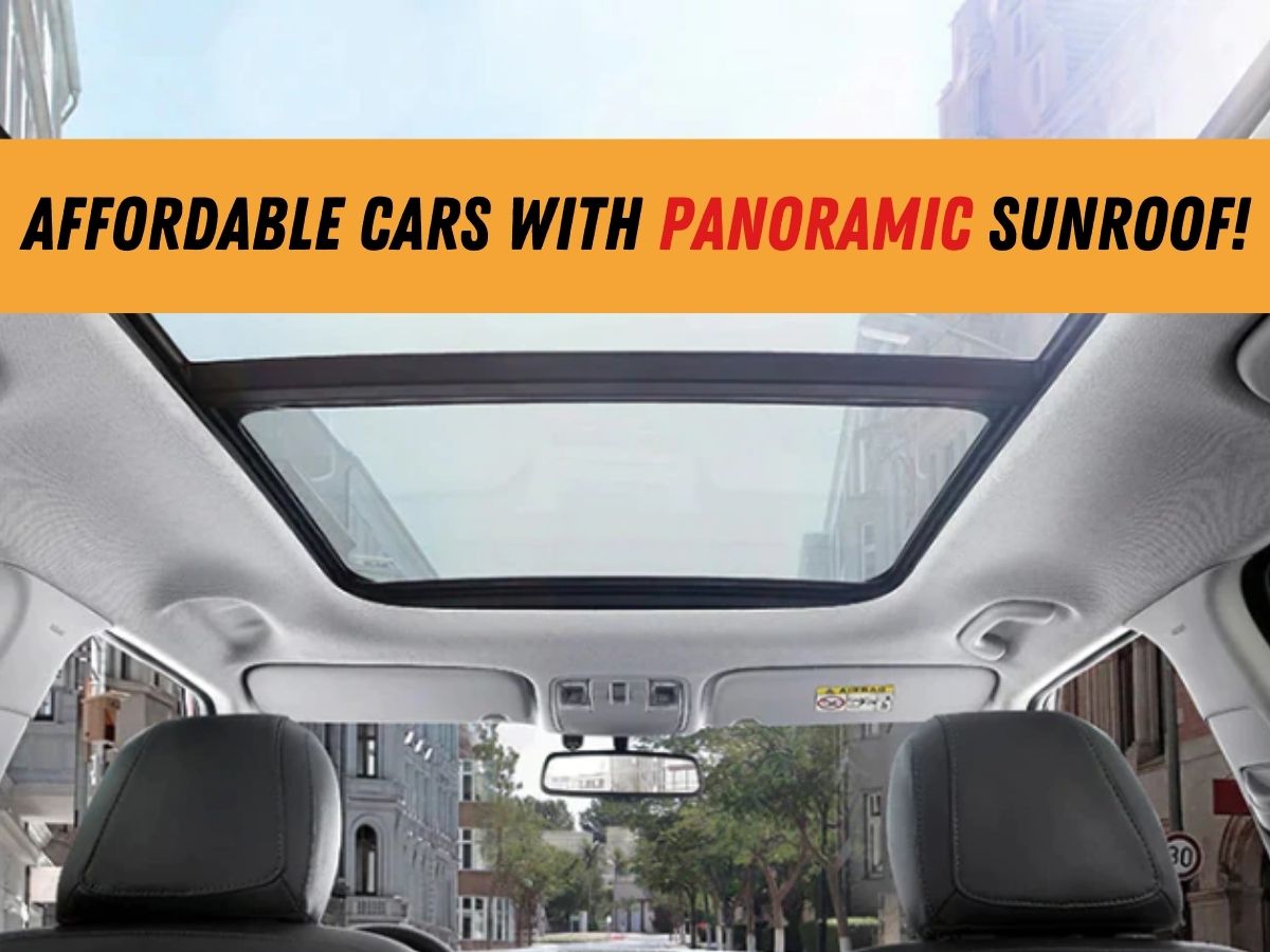 Panoramic sunroof cars