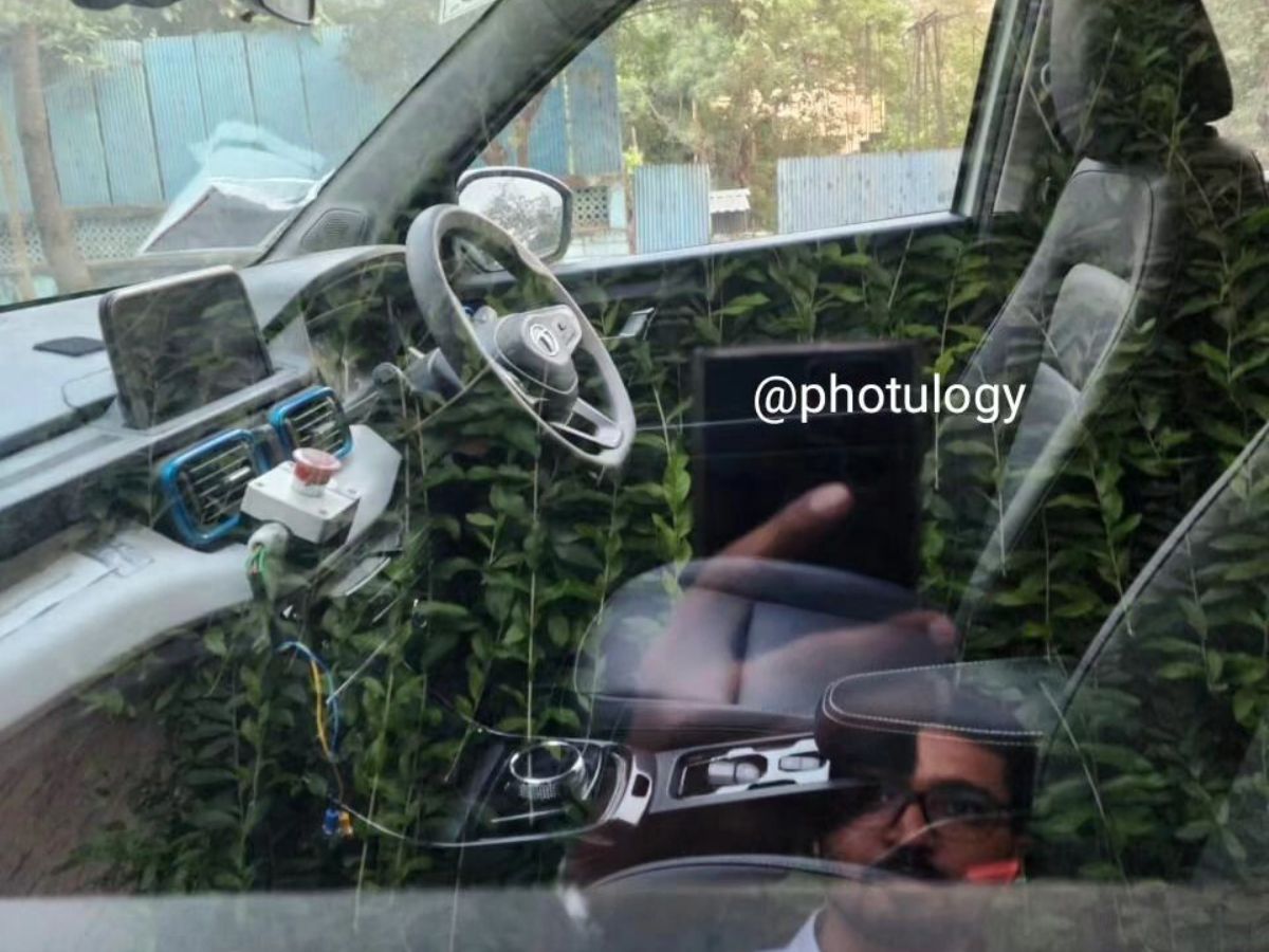Tata Punch EV interior spied