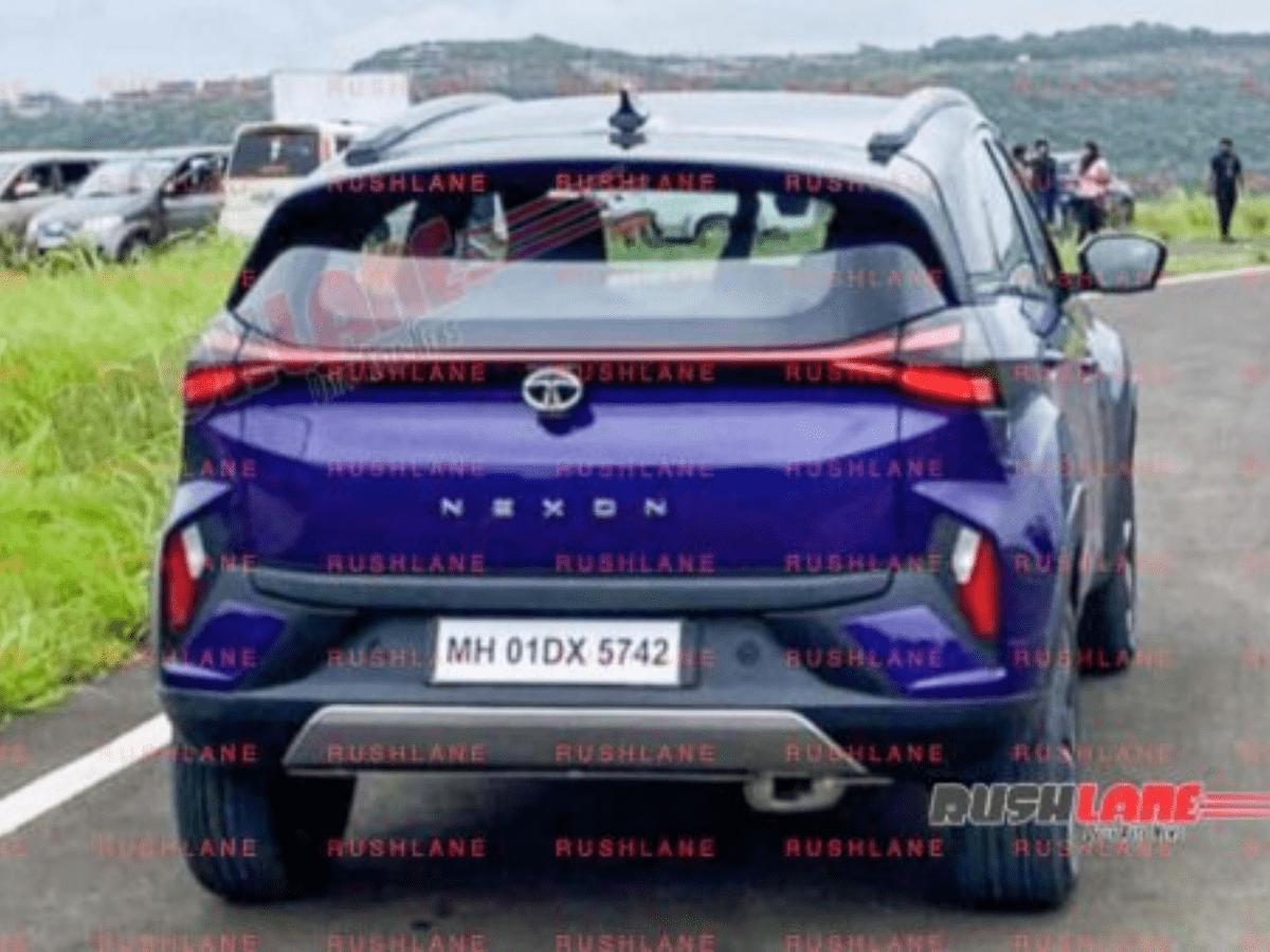 rear design of Tata Nexon facelift 