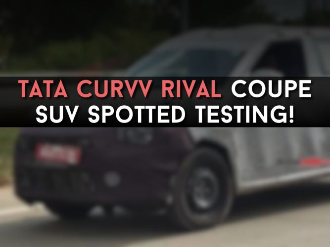 Tata Curvv Rival Coupe SUV Spotted Testing