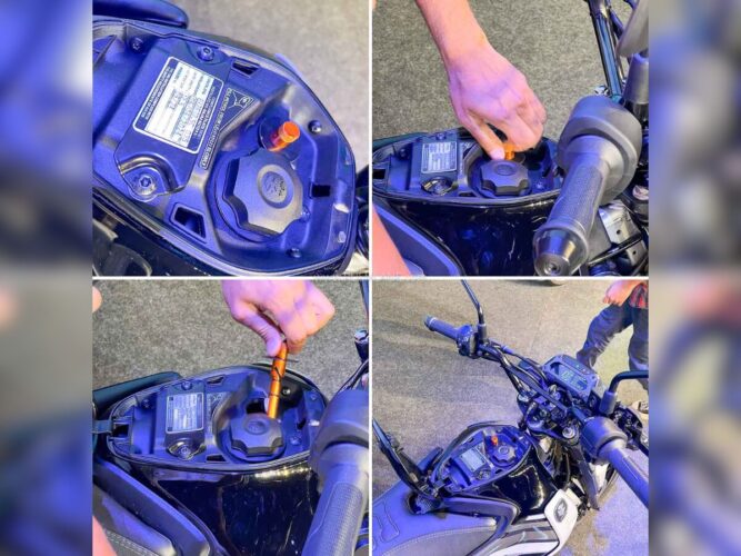 Bajaj Freedom CNG filling