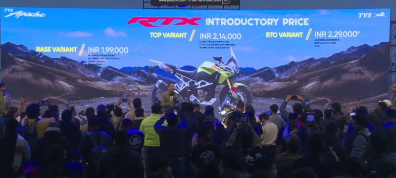 TVS RTX 300 Launched