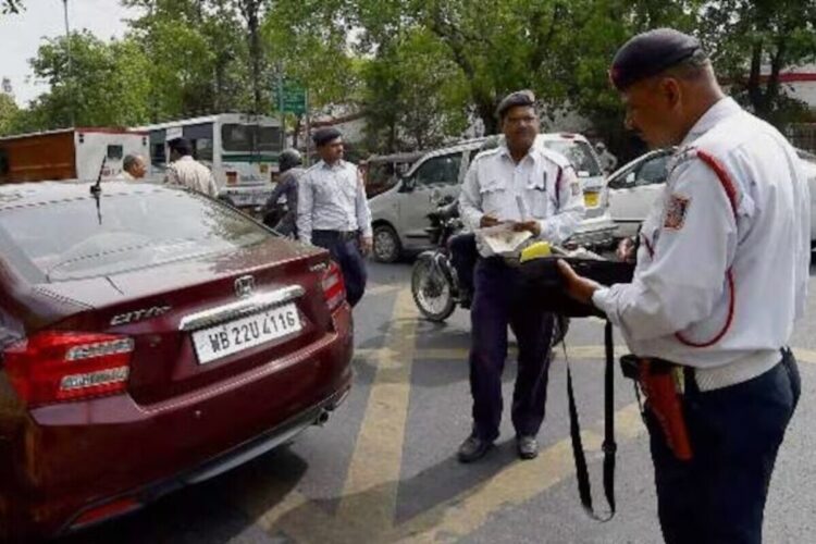 traffic police challan
