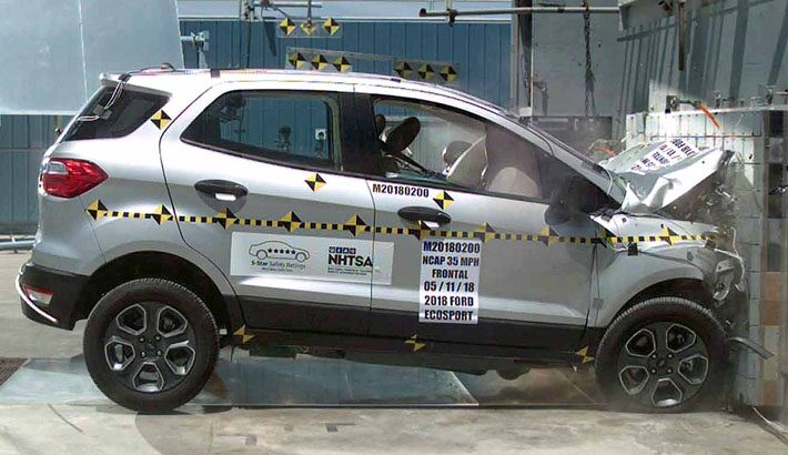 Best SUV Under Rs 10 Lakh - ford ecosport crash test