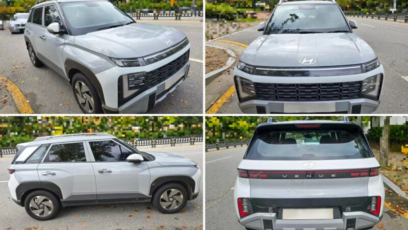 Hyundai Venue all spyshots