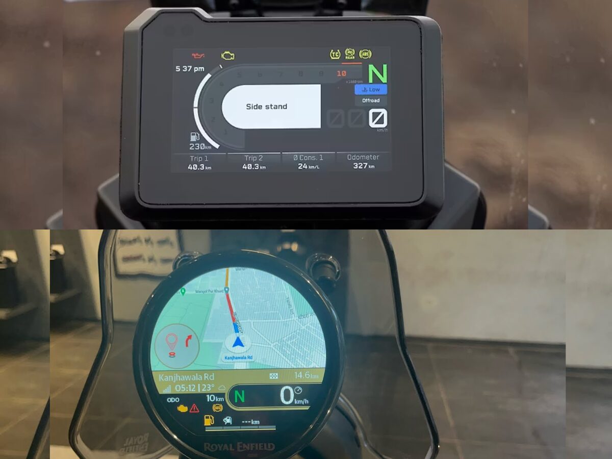 RE Himalayan Cluster vs KTM 390 ADV Cluster