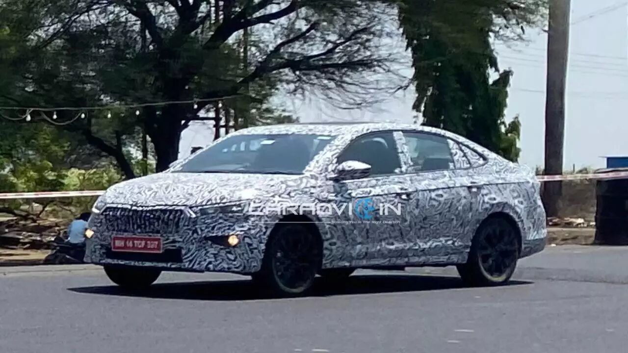 Skoda Slavia Facelift Spotted